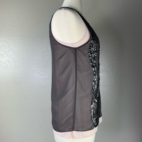 MM Couture Dusty Rose & Bronze Sequined Tank Tops - Picture 5 of 9